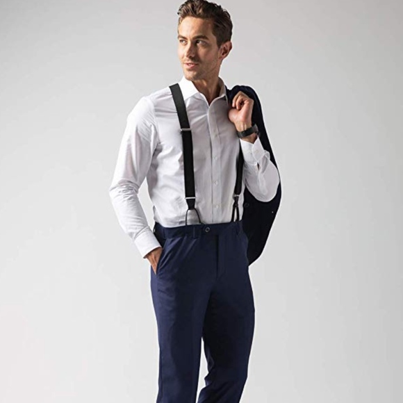 Mens Button End Suspenders 49'' Adjustable - Picture 4 of 5